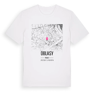 Oblasy karta t-shirt – ekologisk bomull t-shirt från Pinshirt