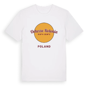 Ochoża-Kolonia cirkel t-shirt – ekologisk bomull t-shirt från Pinshirt