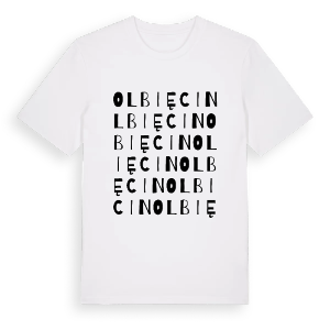 Olbięcin ordlek t-shirt – ekologisk bomull t-shirt från Pinshirt