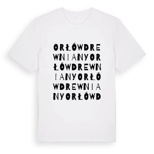 Orłów Drewniany ordlek t-shirt – ekologisk bomull t-shirt från Pinshirt