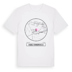 Osiedle Nowakowskiego t-shirt – ekologisk bomull t-shirt från Pinshirt