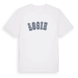 Łosień college t-shirt – ekologisk bomull t-shirt från Pinshirt
