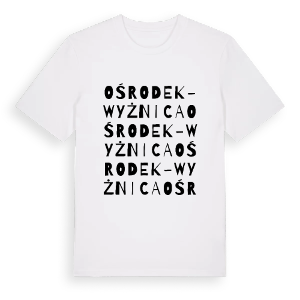 Ośrodek-Wyżnica ordlek t-shirt – ekologisk bomull t-shirt från Pinshirt