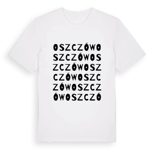 Oszczów ordlek t-shirt – ekologisk bomull t-shirt från Pinshirt