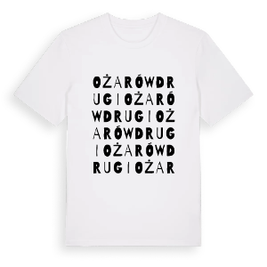 Ożarów Drugi ordlek t-shirt – ekologisk bomull t-shirt från Pinshirt
