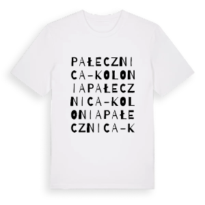 Pałecznica-Kolonia ordlek t-shirt – ekologisk bomull t-shirt från Pinshirt