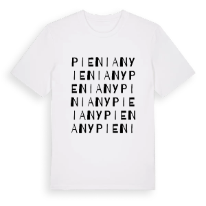 Pieniany ordlek t-shirt – ekologisk bomull t-shirt från Pinshirt