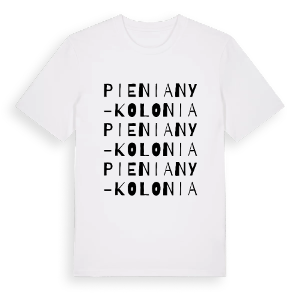 Pieniany-Kolonia ordlek t-shirt – ekologisk bomull t-shirt från Pinshirt