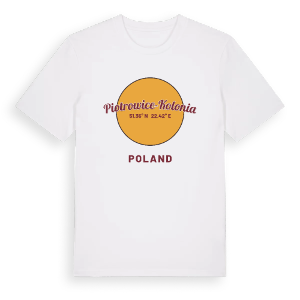 Piotrowice-Kolonia cirkel t-shirt – ekologisk bomull t-shirt från Pinshirt