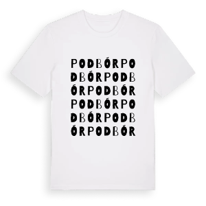 Podbór ordlek t-shirt – ekologisk bomull t-shirt från Pinshirt