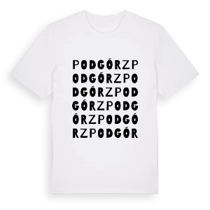 Podgórz ordlek t-shirt – ekologisk bomull t-shirt från Pinshirt