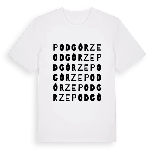 Podgórze ordlek t-shirt – ekologisk bomull t-shirt från Pinshirt