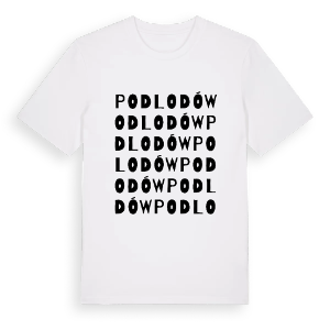 Podlodów ordlek t-shirt – ekologisk bomull t-shirt från Pinshirt