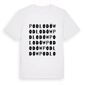 Podlodów ordlek t-shirt – ekologisk bomull t-shirt från Pinshirt