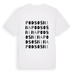 Podsośnina ordlek t-shirt – ekologisk bomull t-shirt från Pinshirt