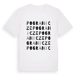 Pogranicze ordlek t-shirt – ekologisk bomull t-shirt från Pinshirt