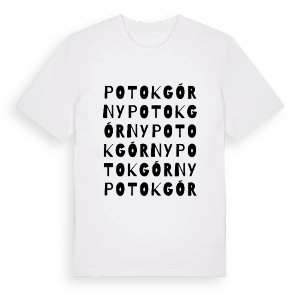 Potok Górny ordlek t-shirt – ekologisk bomull t-shirt från Pinshirt