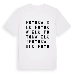 Potok Wielki ordlek t-shirt – ekologisk bomull t-shirt från Pinshirt
