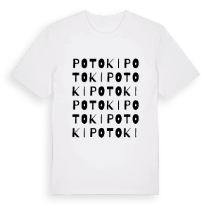 Potoki ordlek t-shirt – ekologisk bomull t-shirt från Pinshirt