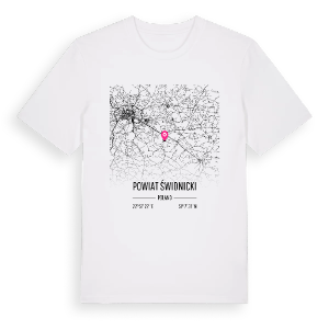 powiat świdnicki karta t-shirt – ekologisk bomull t-shirt från Pinshirt