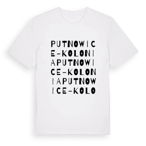 Putnowice-Kolonia ordlek t-shirt – ekologisk bomull t-shirt från Pinshirt