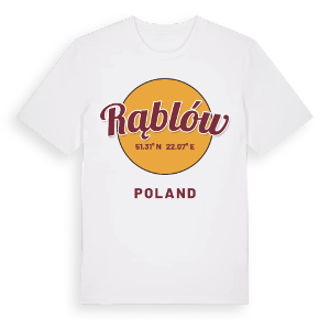 Rąblów cirkel t-shirt – ekologisk bomull t-shirt från Pinshirt