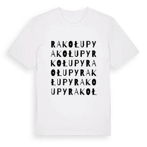 Rakołupy ordlek t-shirt – ekologisk bomull t-shirt från Pinshirt