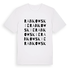 Rankowskie ordlek t-shirt – ekologisk bomull t-shirt från Pinshirt