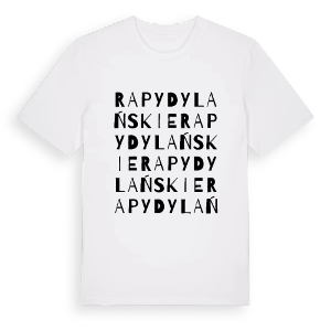 Rapy Dylańskie ordlek t-shirt – ekologisk bomull t-shirt från Pinshirt