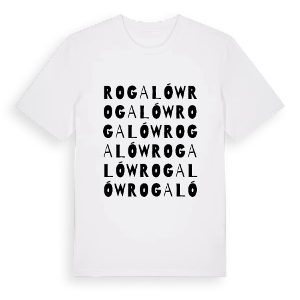 Rogalów ordlek t-shirt – ekologisk bomull t-shirt från Pinshirt