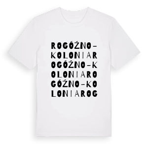 Rogóźno-Kolonia ordlek t-shirt – ekologisk bomull t-shirt från Pinshirt
