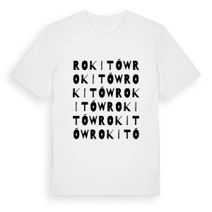 Rokitów ordlek t-shirt – ekologisk bomull t-shirt från Pinshirt