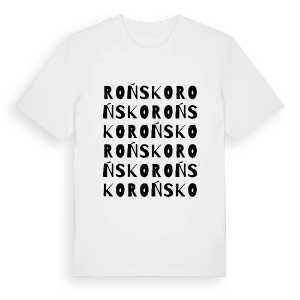 Rońsko ordlek t-shirt – ekologisk bomull t-shirt från Pinshirt