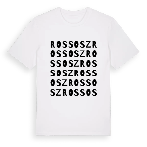 Rossosz ordlek t-shirt – ekologisk bomull t-shirt från Pinshirt