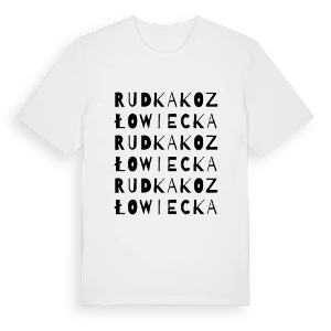 Rudka Kozłowiecka ordlek t-shirt – ekologisk bomull t-shirt från Pinshirt