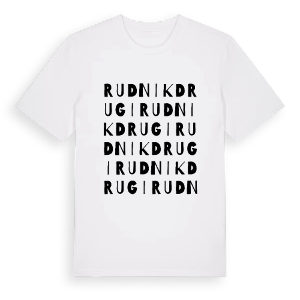 Rudnik Drugi ordlek t-shirt – ekologisk bomull t-shirt från Pinshirt
