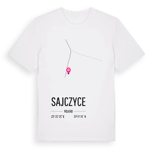 Sajczyce karta t-shirt – ekologisk bomull t-shirt från Pinshirt