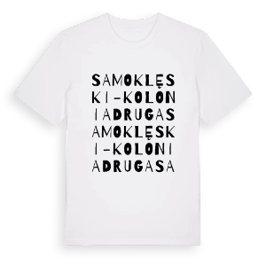 Samoklęski-Kolonia Druga ordlek t-shirt – ekologisk bomull t-shirt från Pinshirt