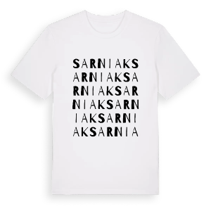 Sarniak ordlek t-shirt – ekologisk bomull t-shirt från Pinshirt