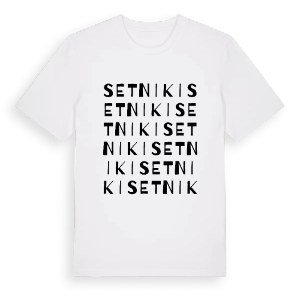 Setniki ordlek t-shirt – ekologisk bomull t-shirt från Pinshirt