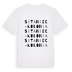 Sitaniec-Kolonia ordlek t-shirt – ekologisk bomull t-shirt från Pinshirt