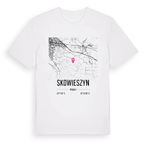 Skowieszyn karta t-shirt – ekologisk bomull t-shirt från Pinshirt