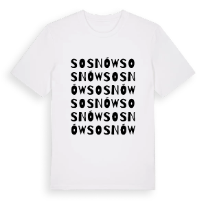Sosnów ordlek t-shirt – ekologisk bomull t-shirt från Pinshirt