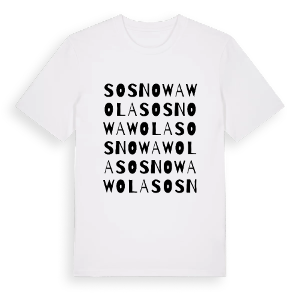 Sosnowa Wola ordlek t-shirt – ekologisk bomull t-shirt från Pinshirt