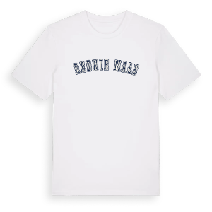 Średnie Małe college t-shirt – ekologisk bomull t-shirt från Pinshirt