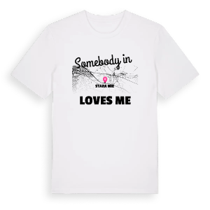 Någon i Stara Wieś älskar mig t-shirt – ekologisk bomull t-shirt från Pinshirt