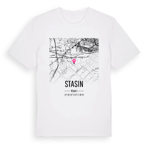 Stasin karta t-shirt – ekologisk bomull t-shirt från Pinshirt