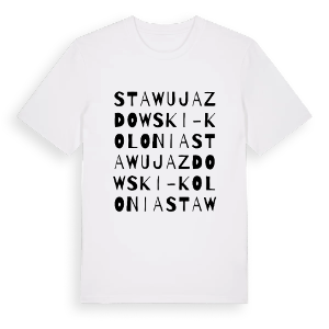 Staw Ujazdowski-Kolonia ordlek t-shirt – ekologisk bomull t-shirt från Pinshirt