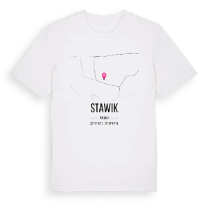Stawik karta t-shirt – ekologisk bomull t-shirt från Pinshirt