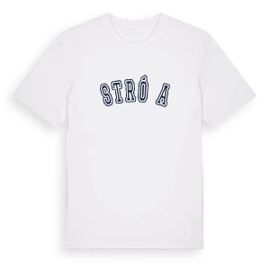 Stróża college t-shirt – ekologisk bomull t-shirt från Pinshirt